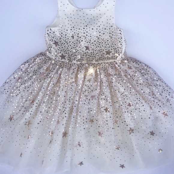 h&m tulle dress with sequins